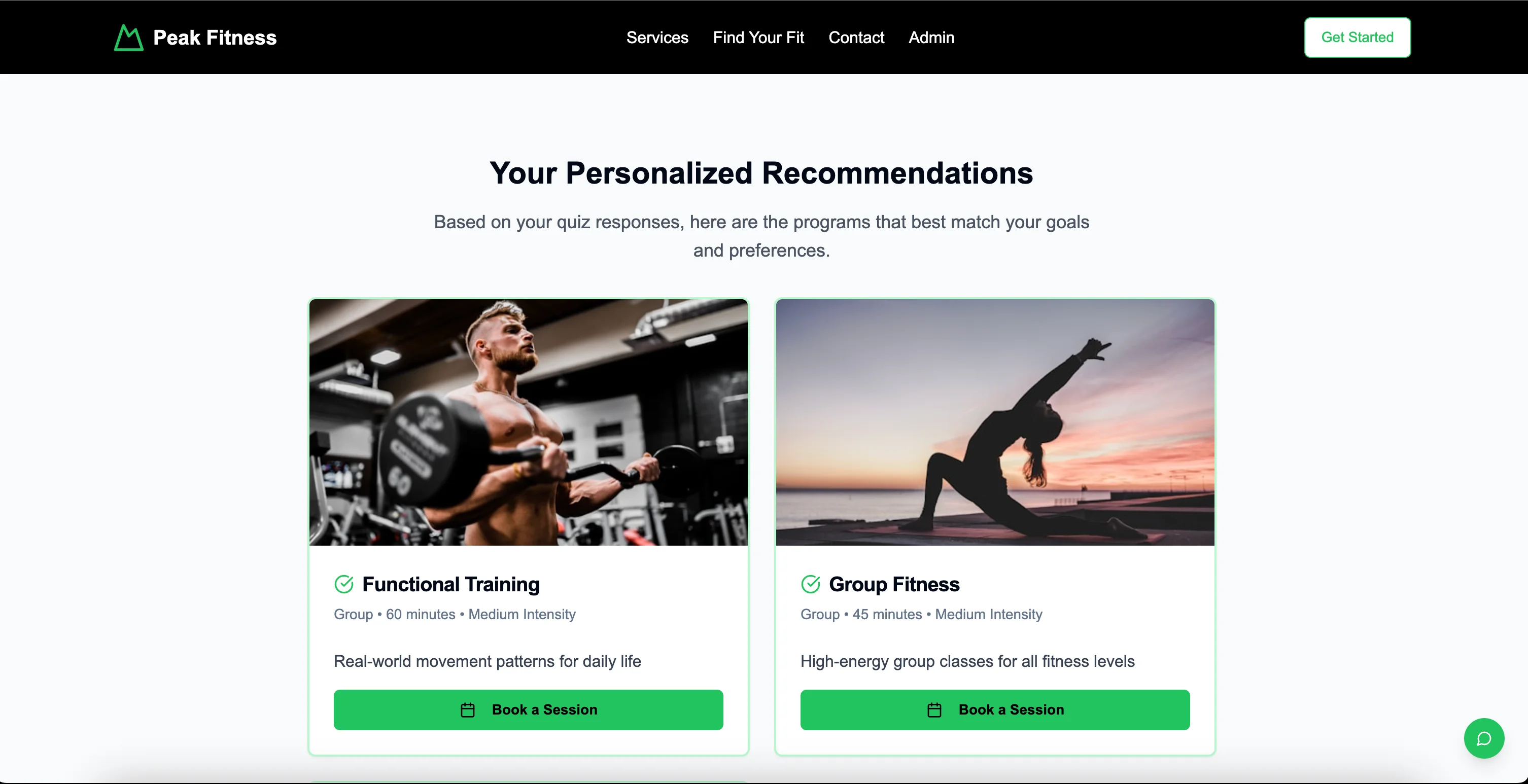 Fitness platform screenshot 5